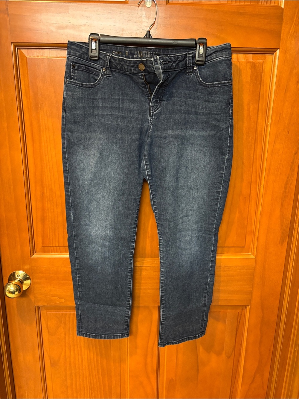 Jennifer Lopez Dark Indigo Capris - Stretch Denim